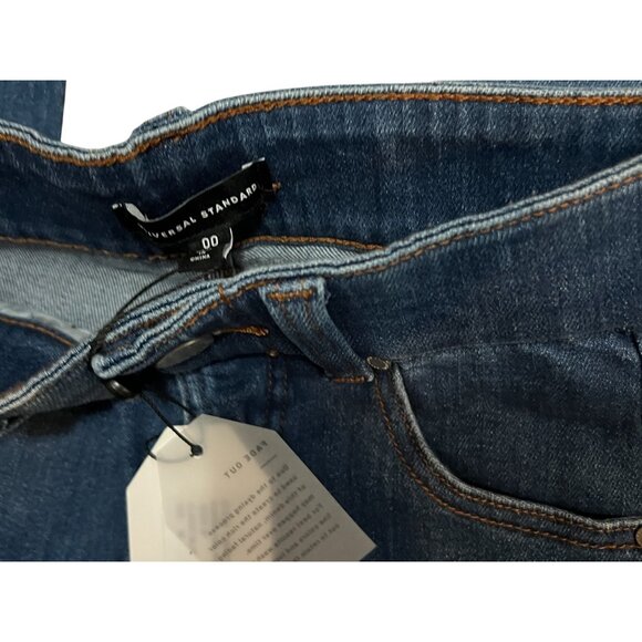 Universal Standard Riviera High Rise Skinny Jeans Sz 00 XS Womens Blue - Picture 7 of 10